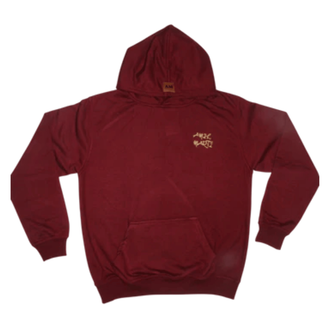 BURGUNDY AM SWEATSUIT / SHORT SET